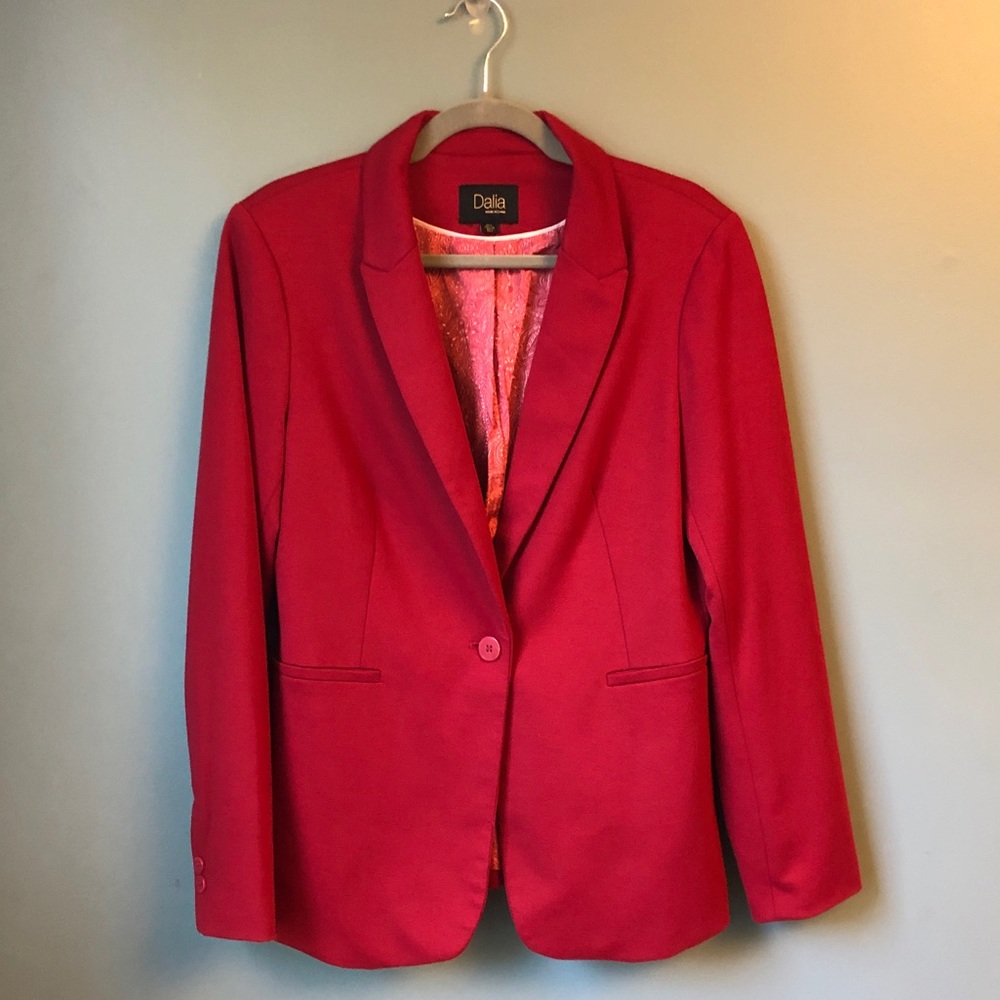 Dalia Red Blazer Size L